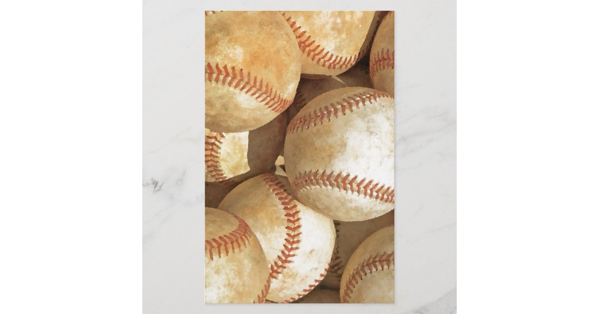 Baseball Stationery | Zazzle