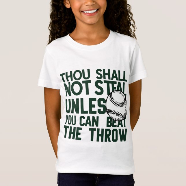 Baseball Stealing Humor Shirt (Front)
