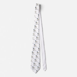 Baseball Stick Figure Neck Tie
