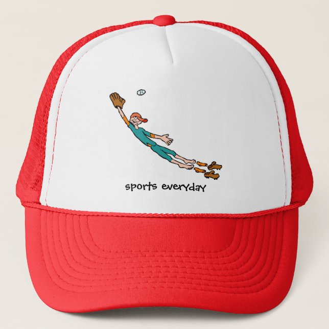baseball,stick, sport,gym,compete,sports everyday, trucker hat (Front)