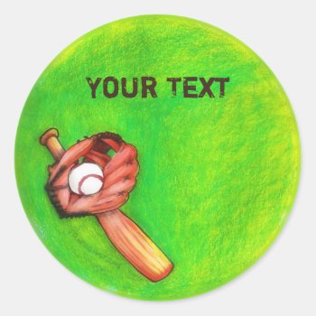 Baseball Sticker by Customizables at Zazzle