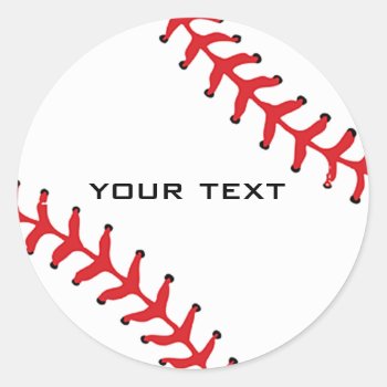Baseball Sticker by SjasisSportsSpace at Zazzle