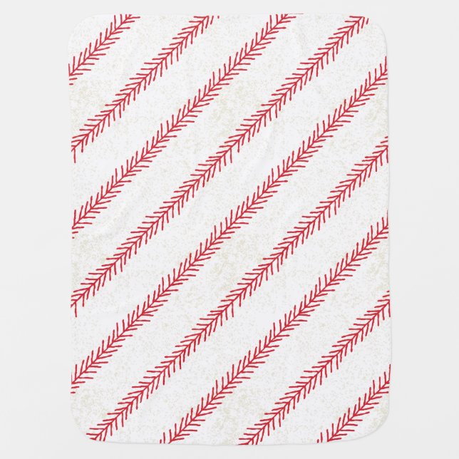 Baseball Stitch Baby Blanket (Front)