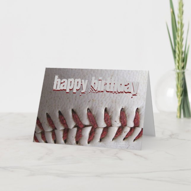 Baseball Stitches Card (Front)