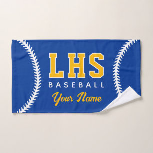 Baseball Stitches Custom Sport Towel Team Initials