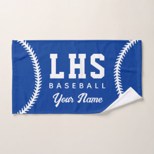 Baseball Stitches Custom Sport Towel Team Initials