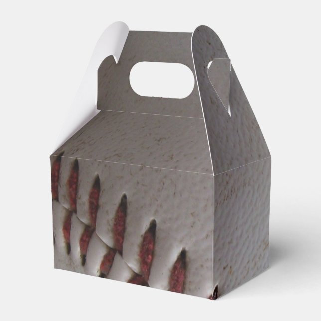 Baseball Stitches Favor Boxes (Back Side)
