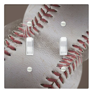 Baseball Stitches Light Switch Cover