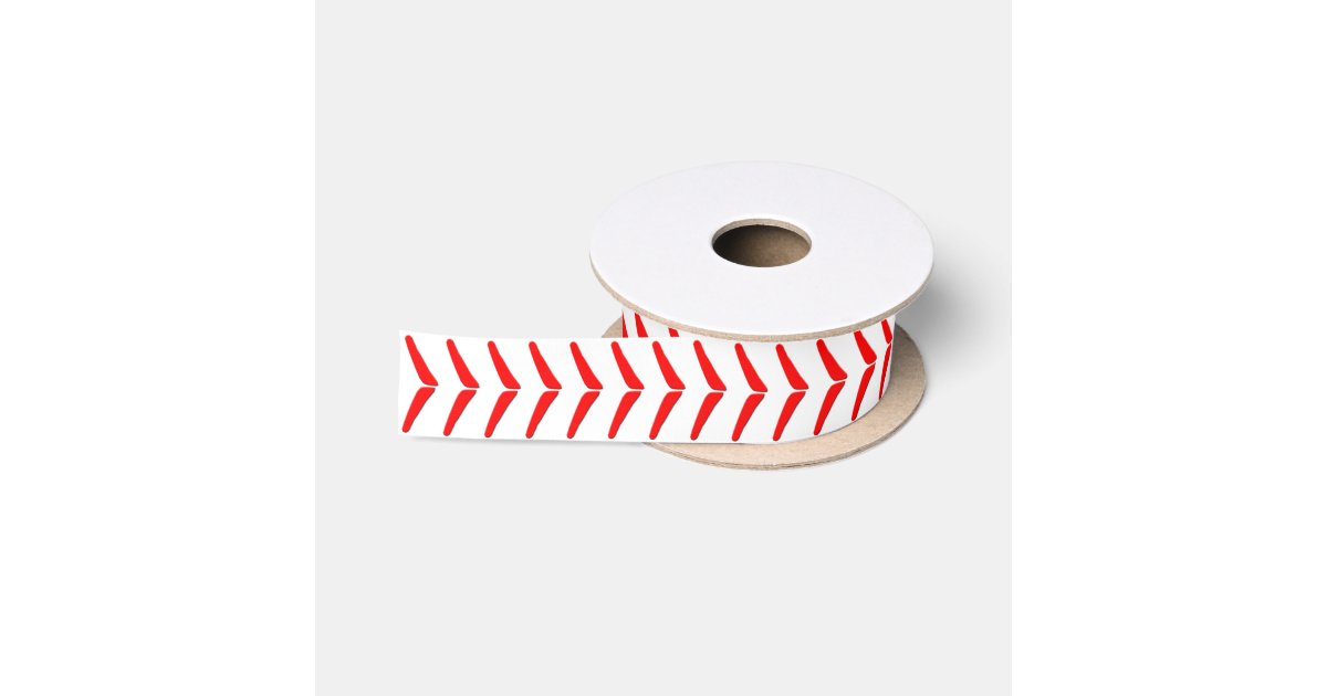Baseball Stitches Party Ribbon | Zazzle