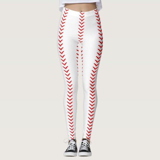 Baseball Stitches (Seams) Leggings | Zazzle.com