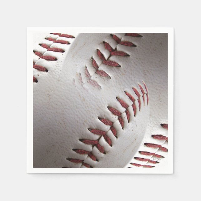 Baseball Stitches Sports Napkins (Front)