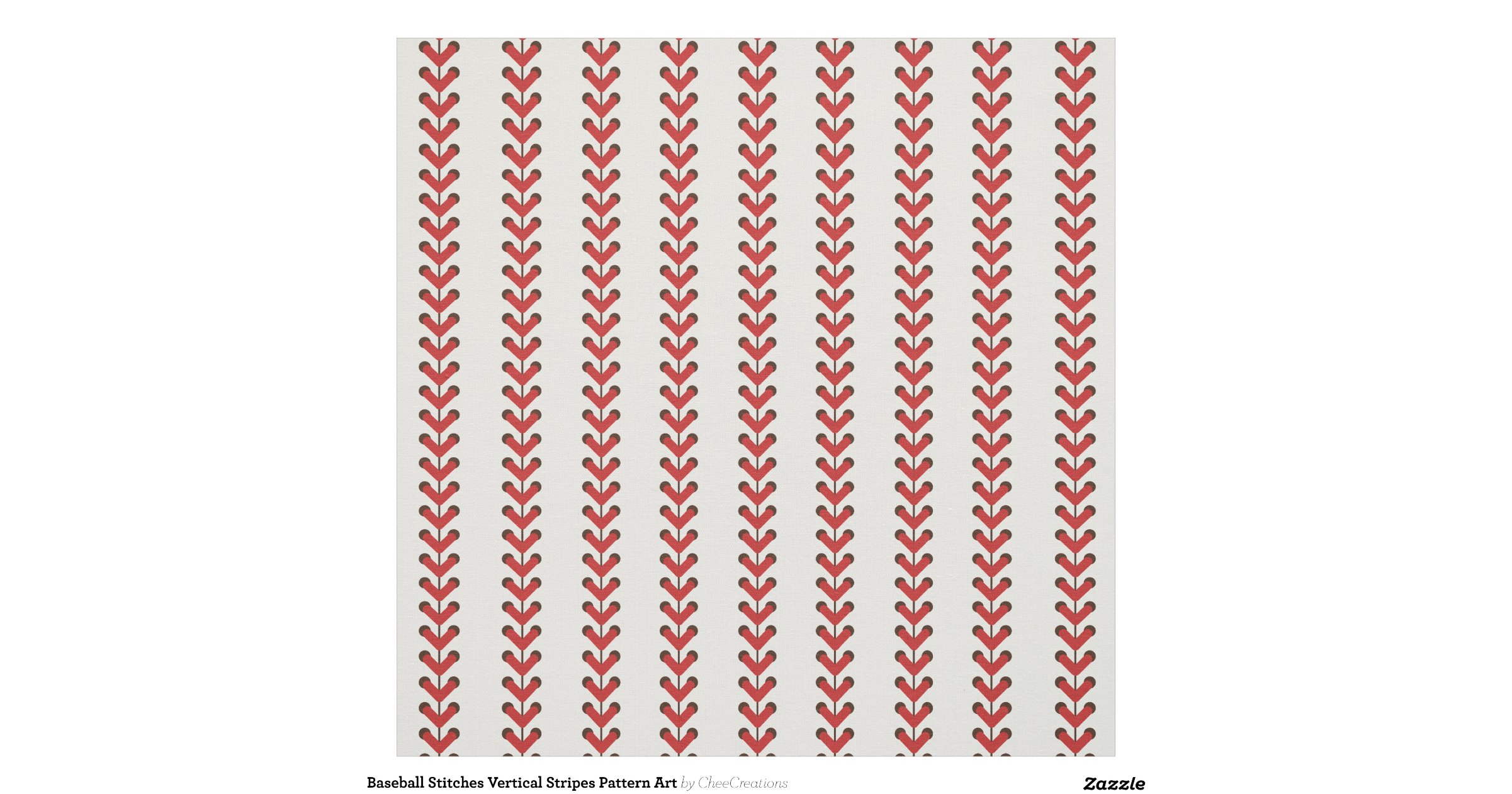 baseball_stitches_vertical_stripes_pattern_art_fabric ...
