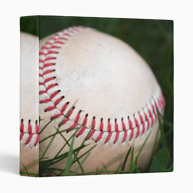 Baseball Stitching 3 Ring Binder (Front/Spine)