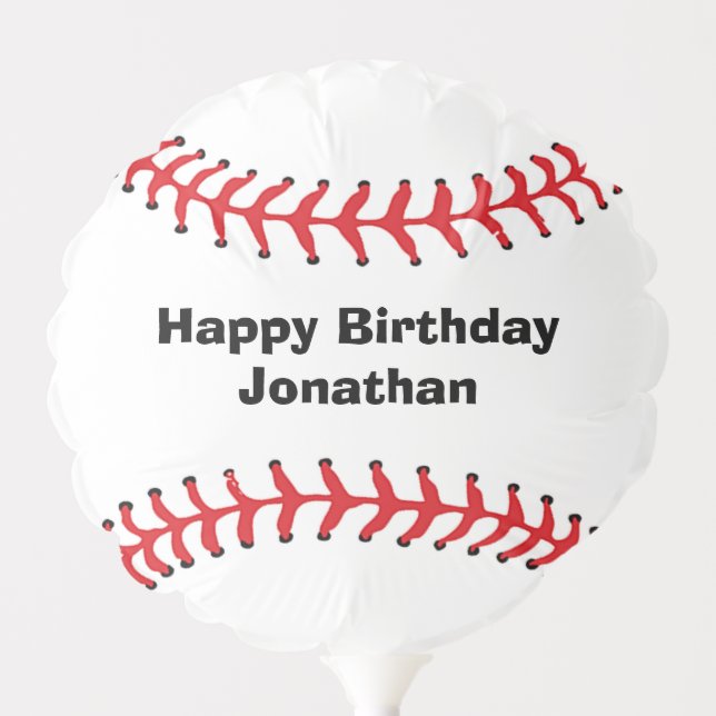 Baseball Stitching Design Balloon (Front)