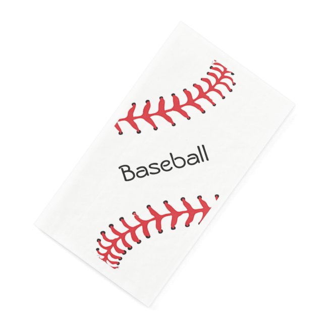 Baseball Stitching Design Guest Towel Napkin