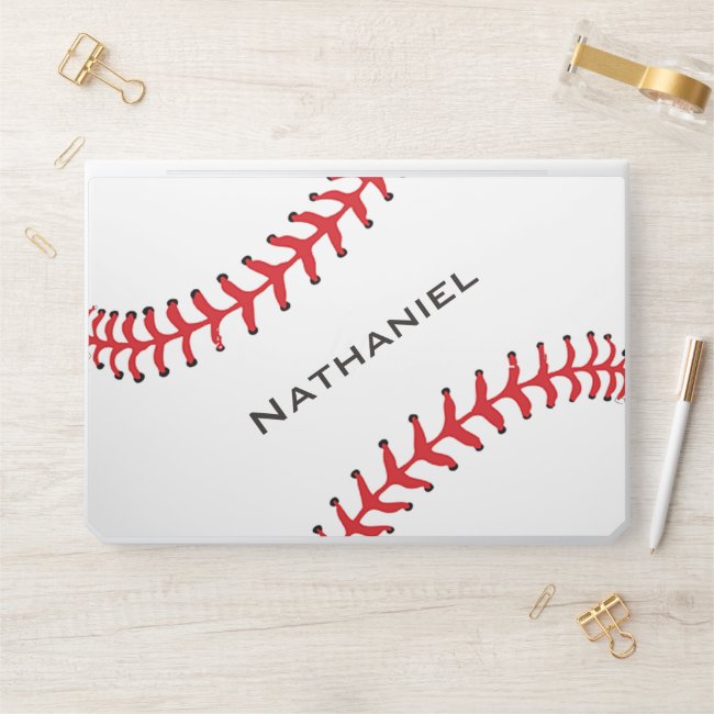 Baseball Stitching Design HP Laptop Skin
