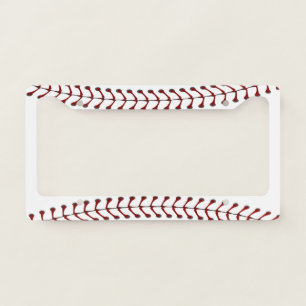 Baseball Stitching Design License Plate Frame