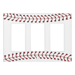 Baseball Stitching Design  Light Switch Cover