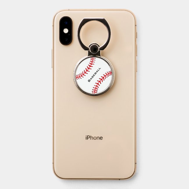 Baseball Stitching Phone Ring Holder