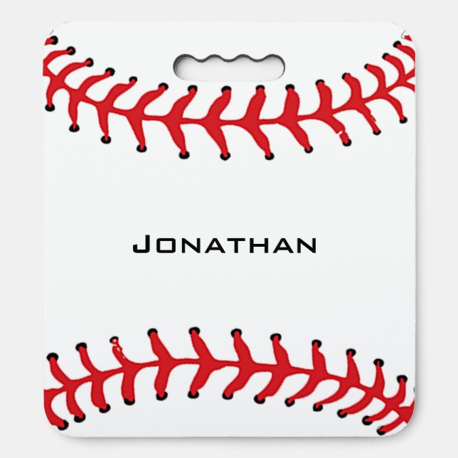 Baseball Stitching Sports Stadium Seat Cushion (Front Vertical)