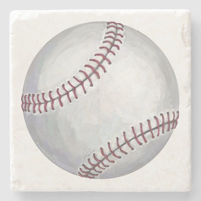 Baseball Stone Coaster (Front)