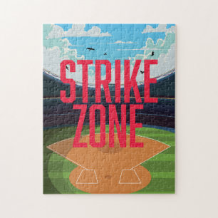 Baseball Strike Zone Jigsaw Puzzle