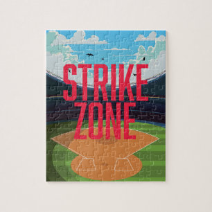 Baseball Strike Zone Jigsaw Puzzle