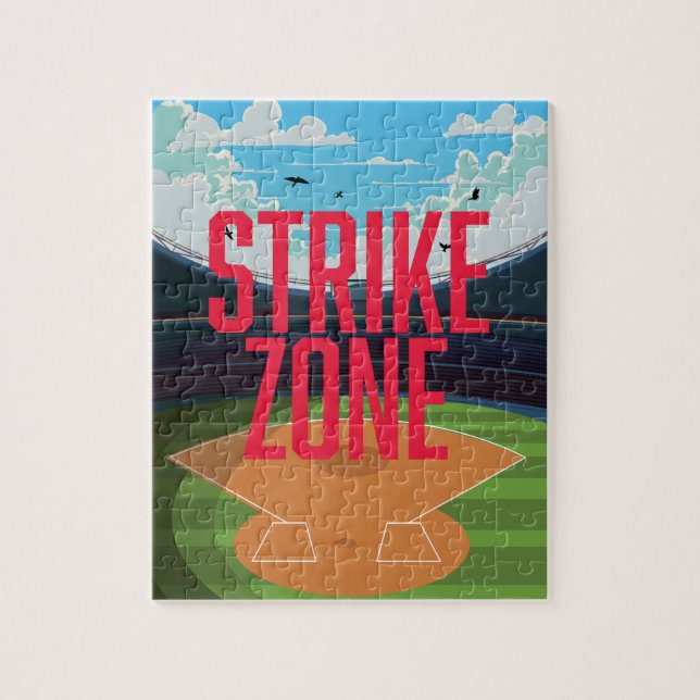 Baseball Strike Zone Jigsaw Puzzle (Vertical)