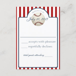 Baseball Stripes Response Card