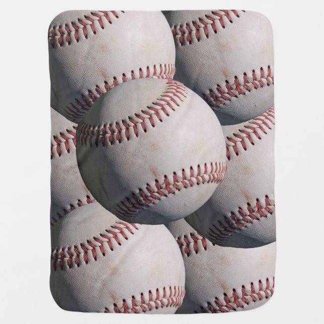 Baseball Stroller Blanket (Front)