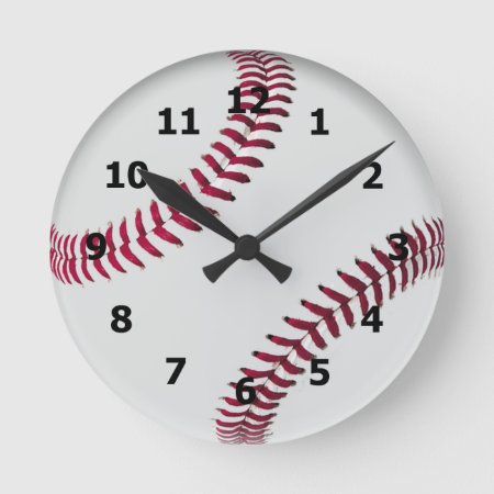 Baseball Style Clock With Numbers