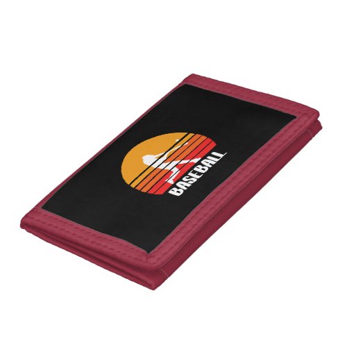 Baseball Sunset Trifold Wallet