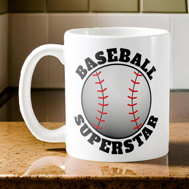 Baseball Superstar Sport Coffee Mug (Baseball Superstar Mug)