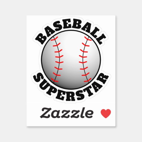 Baseball Superstar Sports Sticker
