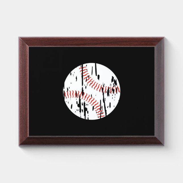 Baseball Symbol Award Plaque (Horizontal)