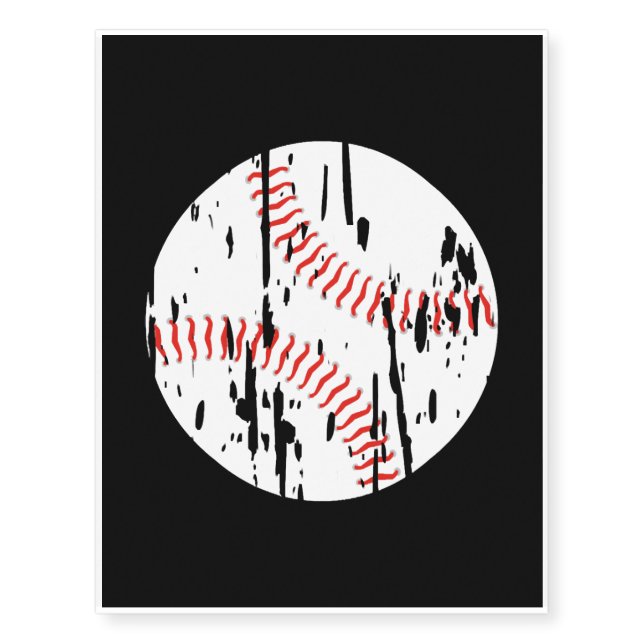 Baseball Symbol Temporary Tattoos (Front)