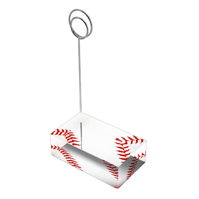 Baseball Table Card Holder (Corner)