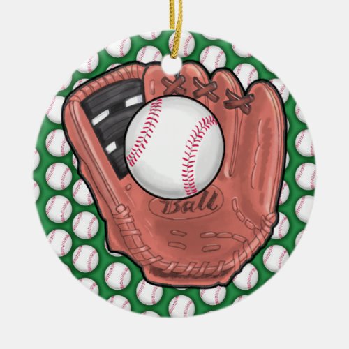 Baseball Tag  Ornament _ SRF