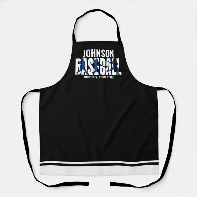 Baseball Team ADD NAME Champion Game Player Apron (Front)