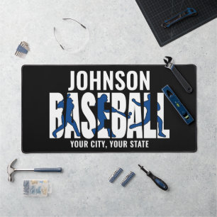 Baseball Team ADD NAME Champion Game Player Desk Mat