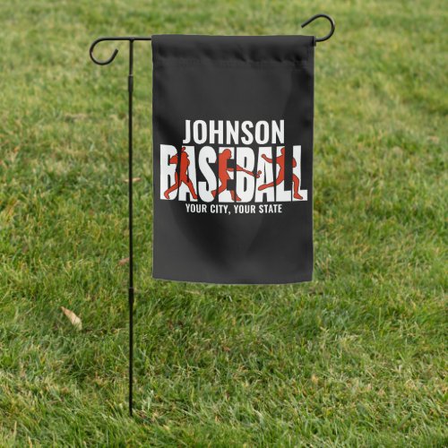 Baseball Team ADD NAME Champion Game Player Garden Flag