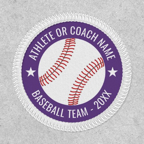 Baseball Team _ Athlete Name and Year _ Purple Patch