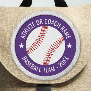 Baseball Team - Athlete Name and Year - Purple Patch