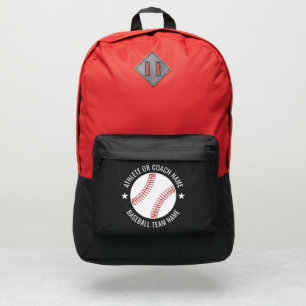 Baseball Team - Athlete Name - modern design Port Authority® Backpack