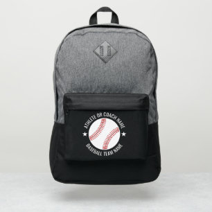 Baseball Team - Athlete Name modern design stars Port Authority® Backpack