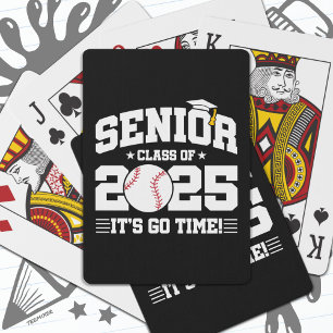 Baseball Team Class of 2025 Graduation Senior 2025 Poker Cards