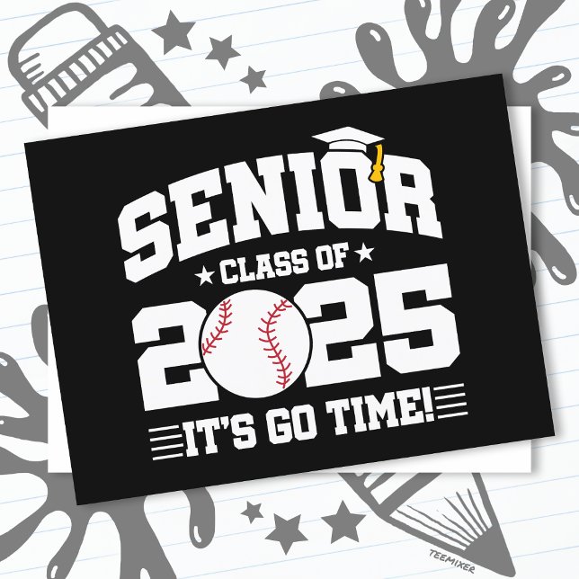 Baseball Team Class of 2025 Graduation Senior 2025 Postcard (Creator Uploaded)