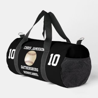 Baseball Team, Coach or Player Black Personalized