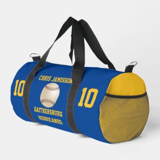 Baseball Team, Coach, Player Blue Gold Personalize