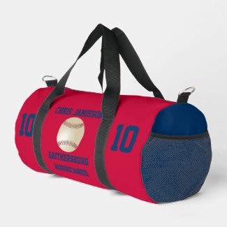Baseball Team, Coach, Player Red Blue Personalized